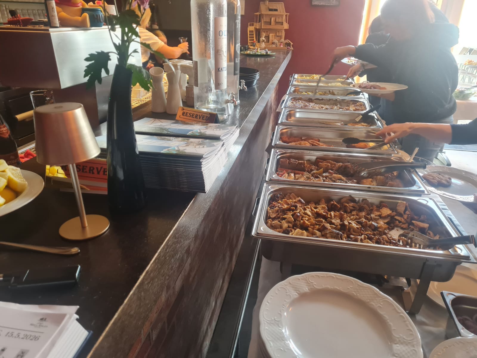 Buffet im Restaurant Olympus
